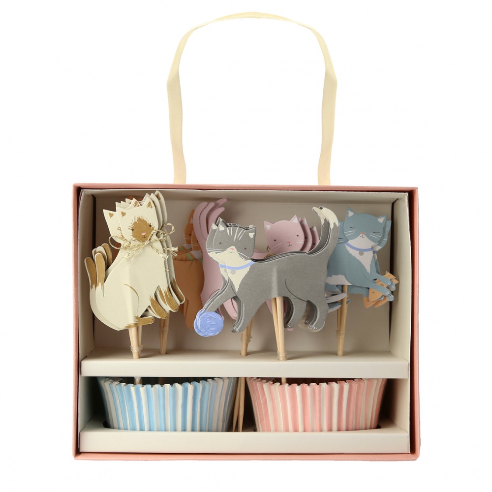 Cute Kittens Cupcake Kit By Meri Meri