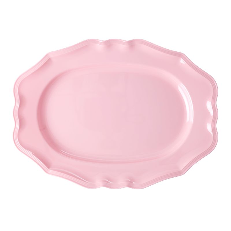 Pink Melamine Serving Dish By Rice