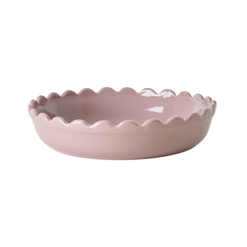 Small Stoneware Pie Dish in Lavender by Rice DK