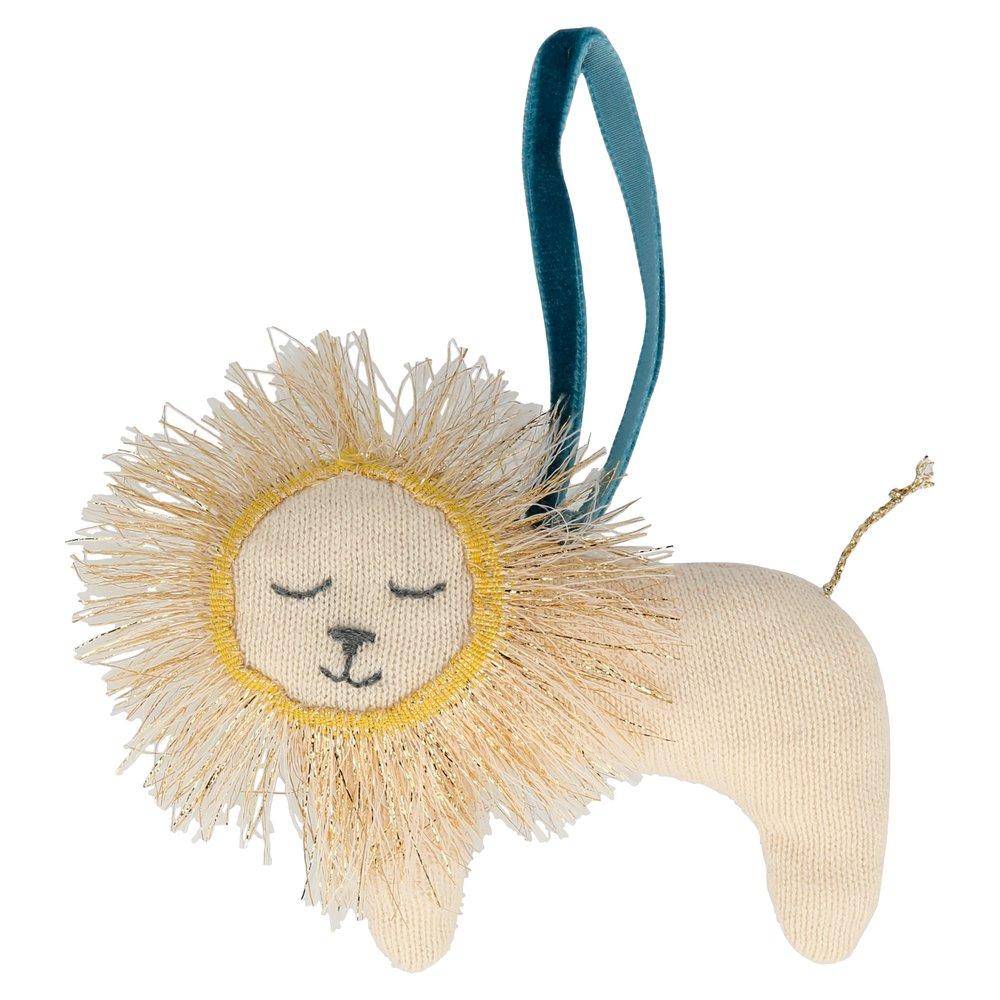 Knitted Lion Hanging Decoration By Meri Meri