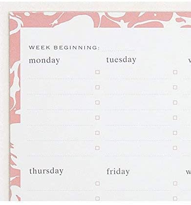 Caroline Gardner Weekly Planner Marble Print