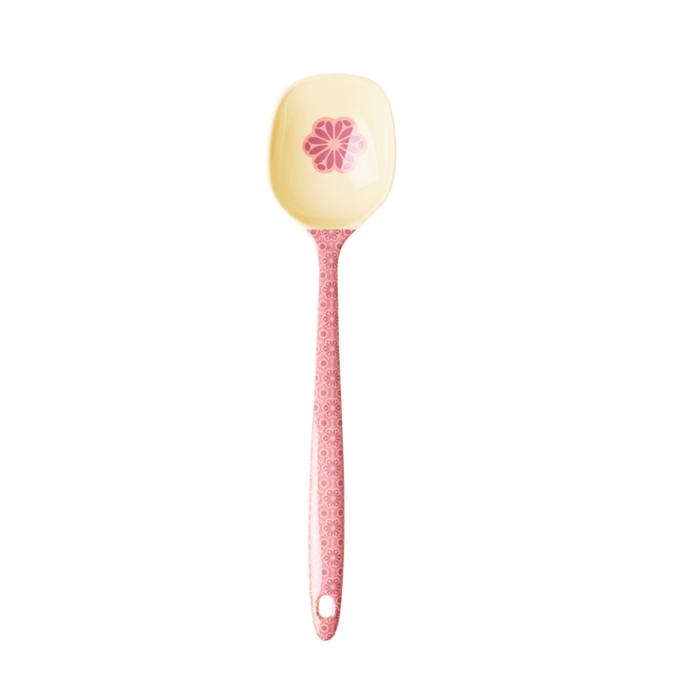 Melamine Cooking Spoons in Pink Marrakesh Print Rice DK