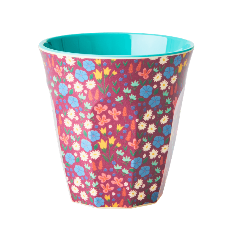 Poppies Print Melamine Cup By Rice DK
