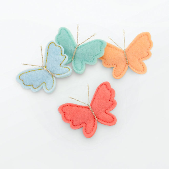 Felt Butterfly Hair clips By Meri Meri