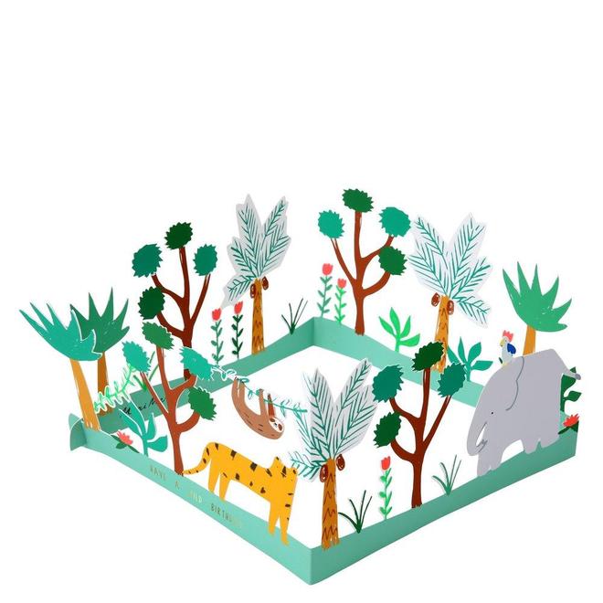 Safari Animal 3D Birthday Card By Meri Meri