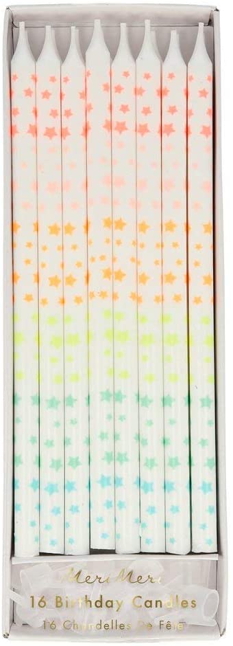 Meri Meri Multi Coloured Star Celebration Candles - Vibrant Home