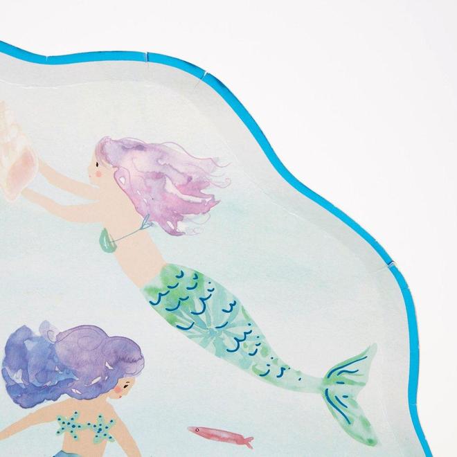 Mermaid Theme Paper Plates Meri Meri