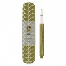 Linear Seagrass Stem Print Ballpoint Pen & Tin By Orla Kiely