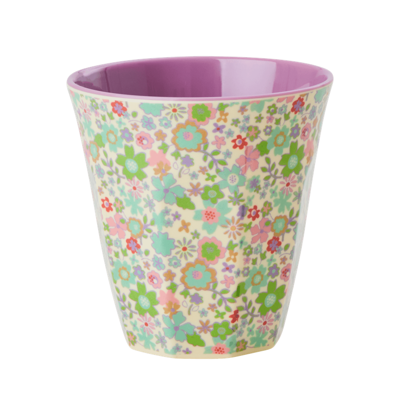 Pastel Fall Floral Print Melamine Cup By Rice DK
