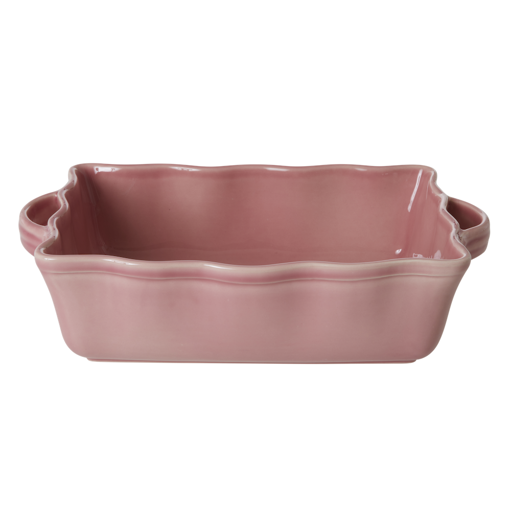 Large Stoneware Oven Dish in Pink by Rice DK
