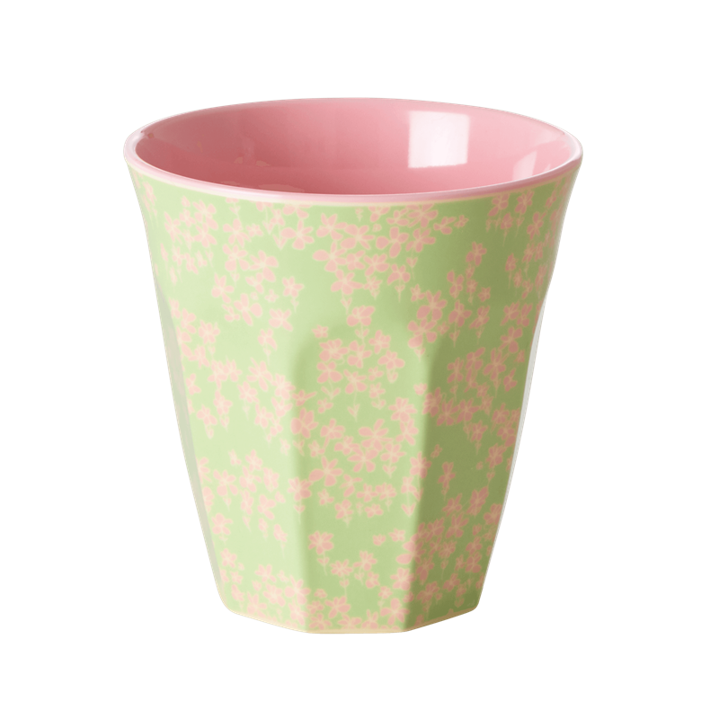 Pink Field Flower Print Melamine Cup By Rice DK