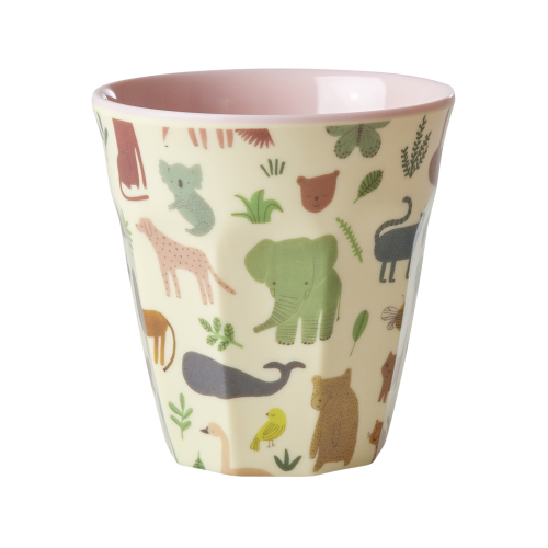 Sweet Pink Jungle Print Melamine Cup By Rice DK