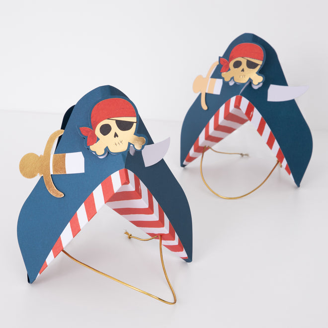 Pirate Set of Party Hats By Meri Meri