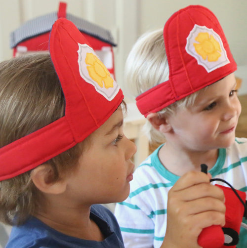 Reversible Police & Fireman Helmet from Oskar & Ellen