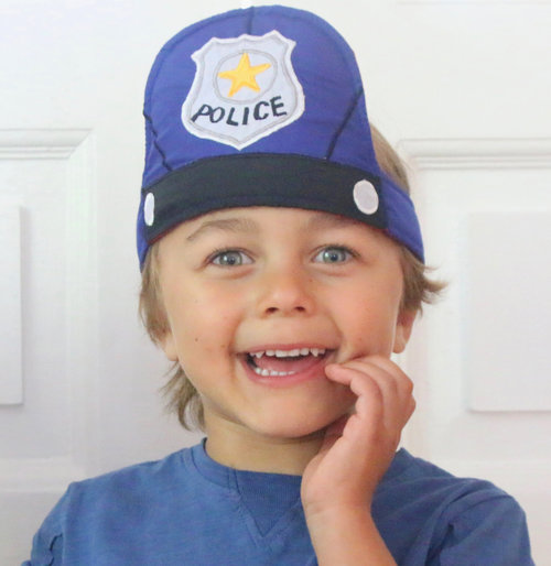 Reversible Police & Fireman Helmet from Oskar & Ellen