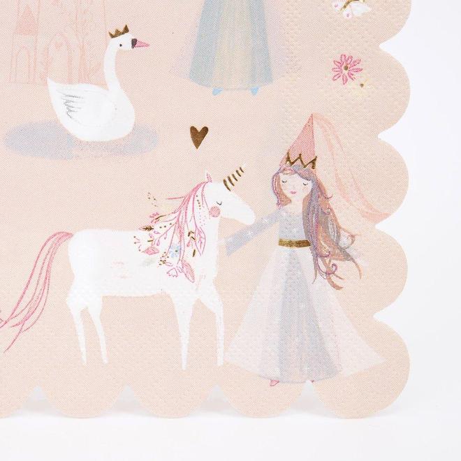 Princess Print Large Paper Napkins By Meri Meri
