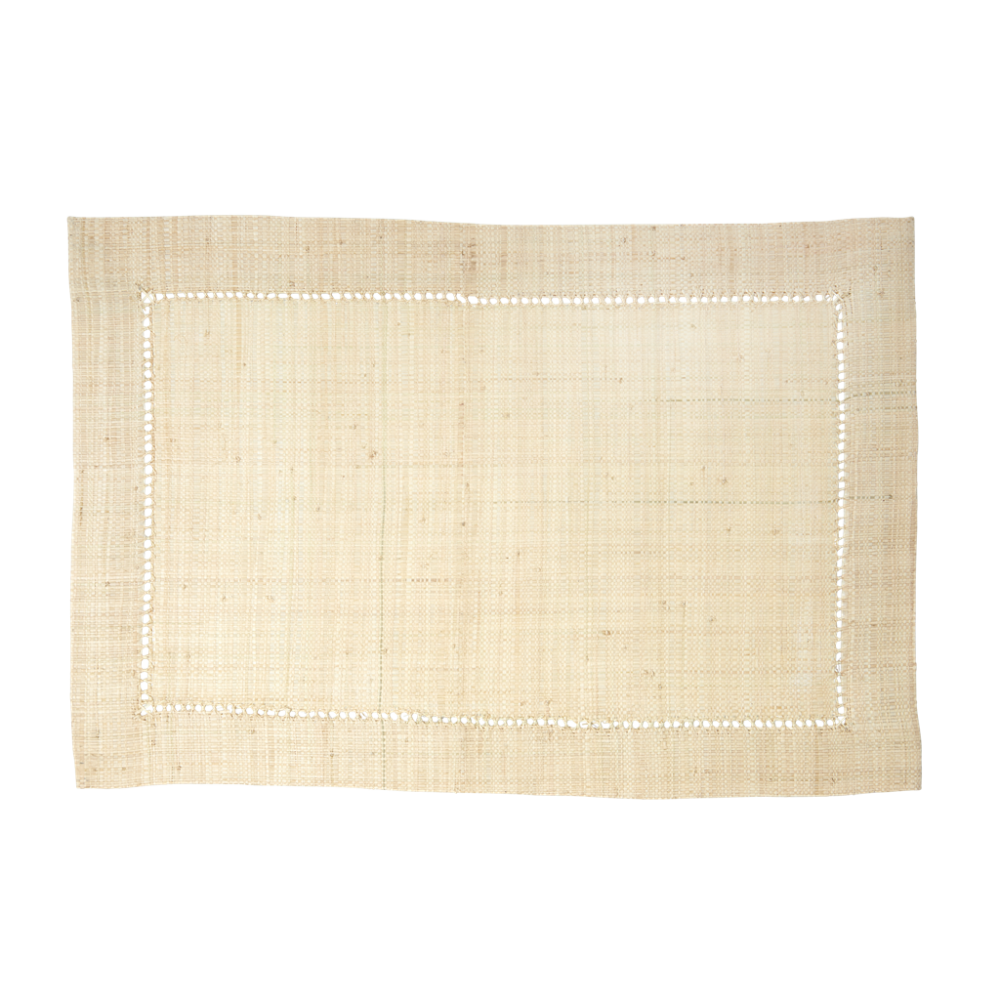 Raffia Placemats in Natural by Rice DK - Vibrant Home