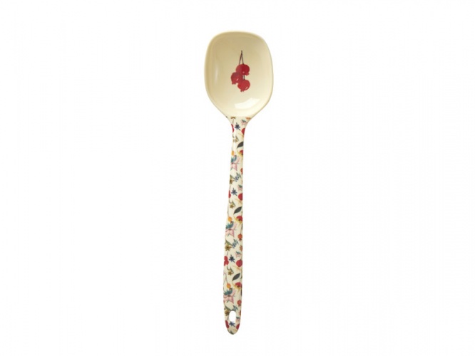 Melamine Cooking Spoons Winter Rosebud Print Rice DK