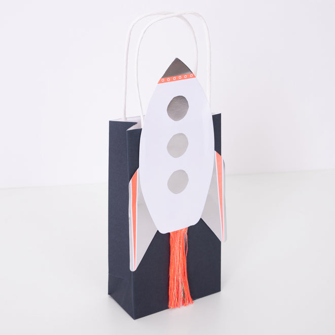 Space Rocket Party Bags or Gift Bags By Meri Meri