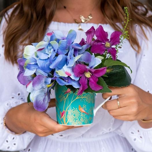 Green Bird In A Tree Print Mug Chelsea Collection Sara Miller London Vibrant Home