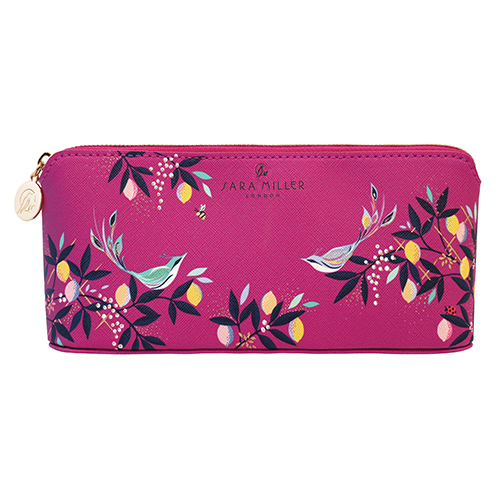 Pink Songbird Print Pencil Case By Sara Miller London