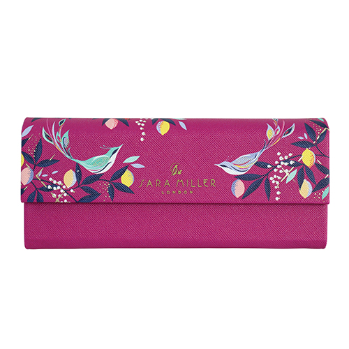 Pink Orchard Songbird Print Glasses Case By Sara Miller London