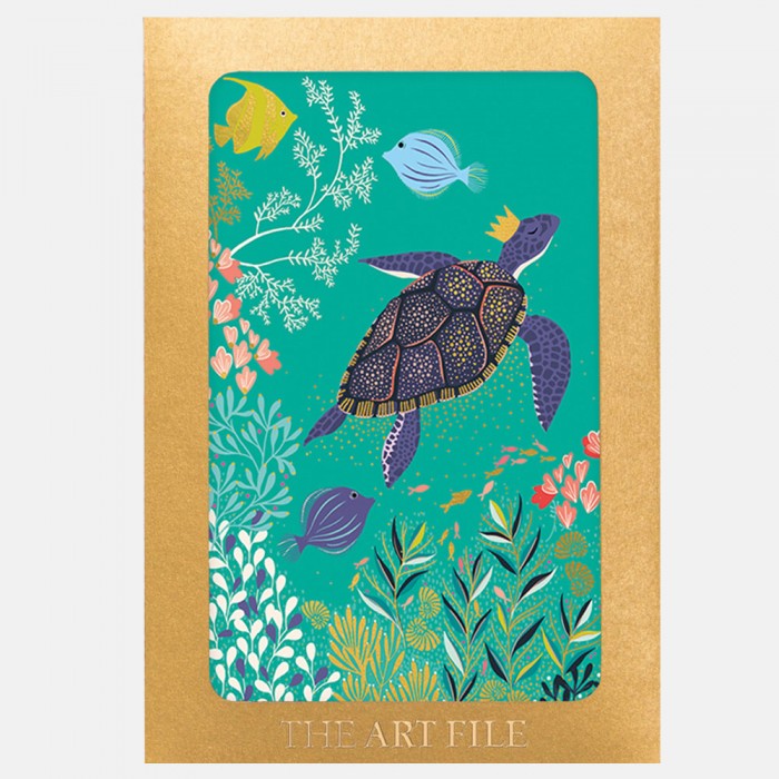 Turtle Print Set of 10 Notecards By Sara Miller London
