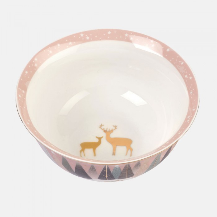 Frosted Pine Pink Candy Bowl By Sara Miller