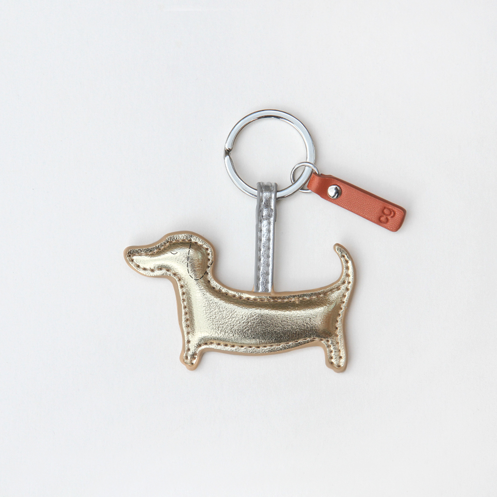 sausage dog keyring