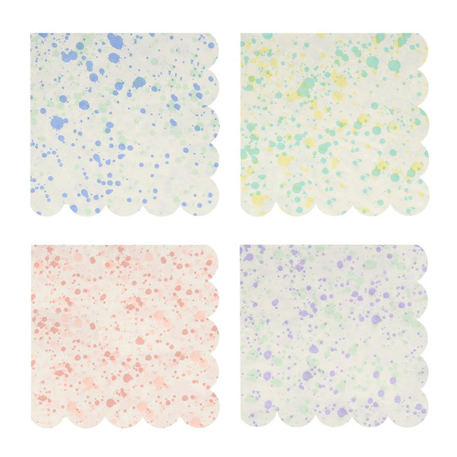 Speckled Print Large Paper Napkins Set of 16 Meri Meri