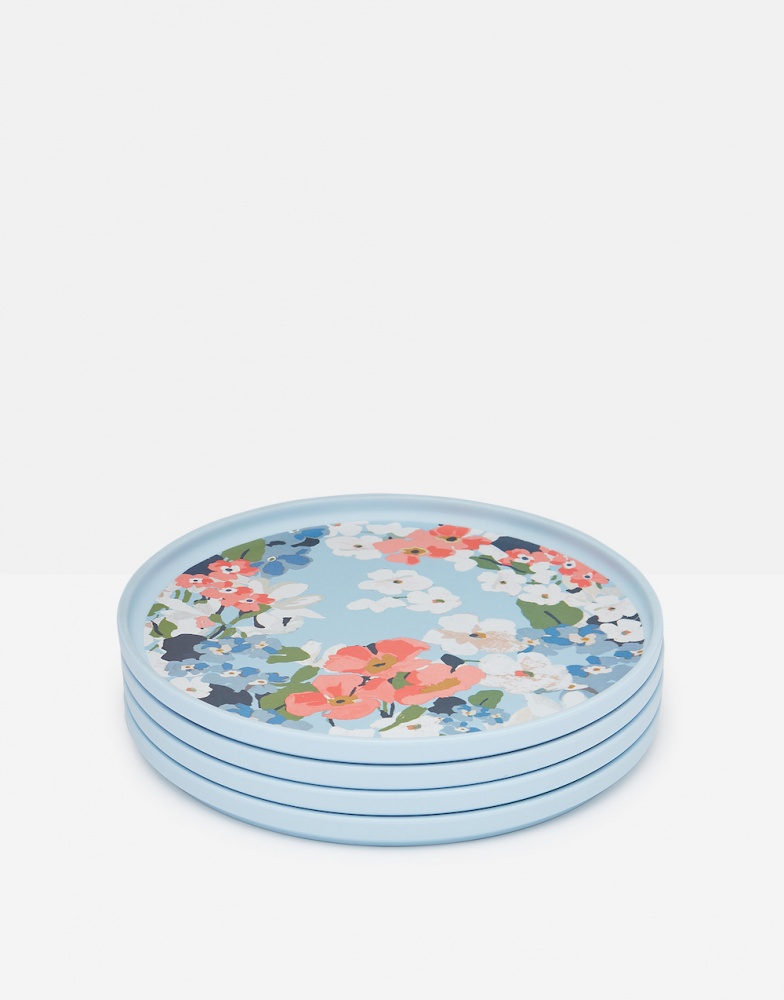 Set of 4 Melamine Side Plates Joules Collection