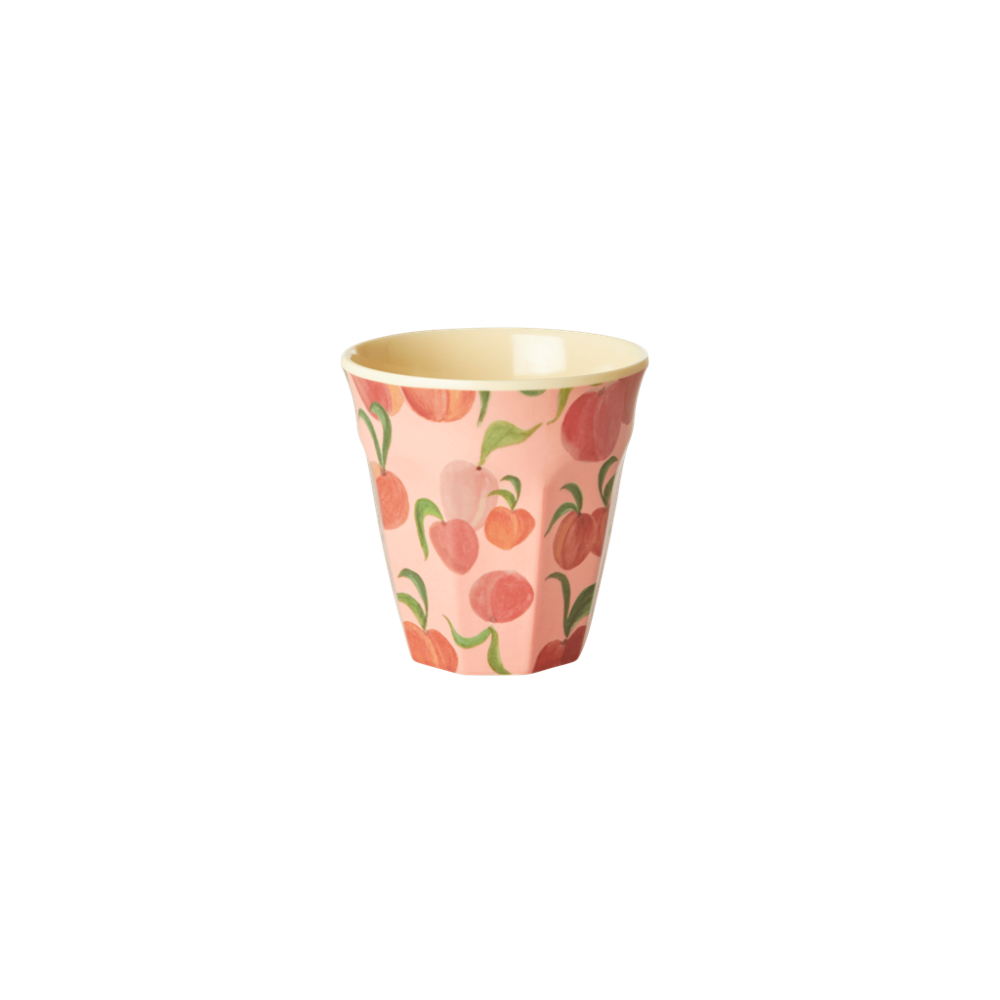 Peach Print Small Melamine Cup By Rice DK