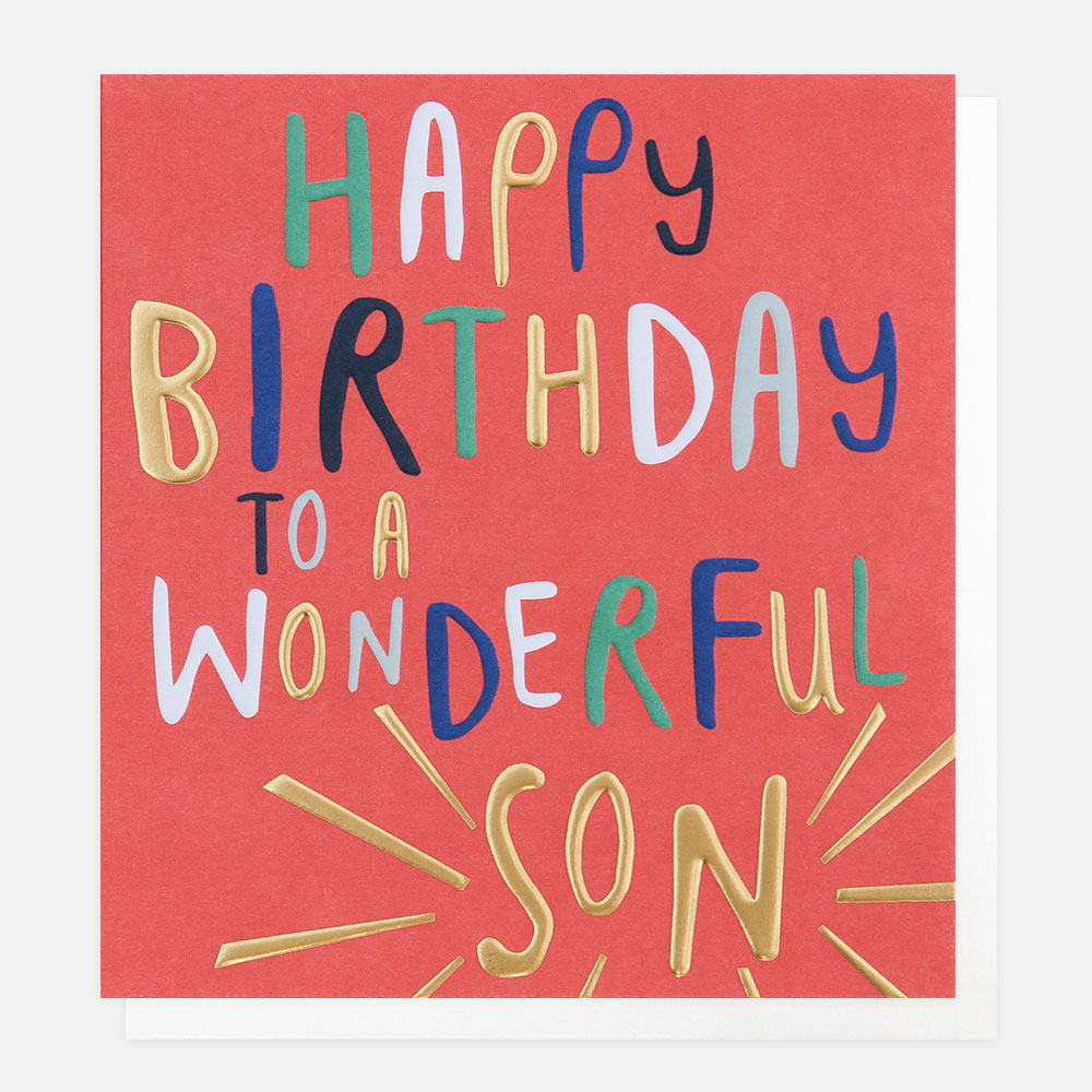 Son Birthday Card By Caroline Gardner