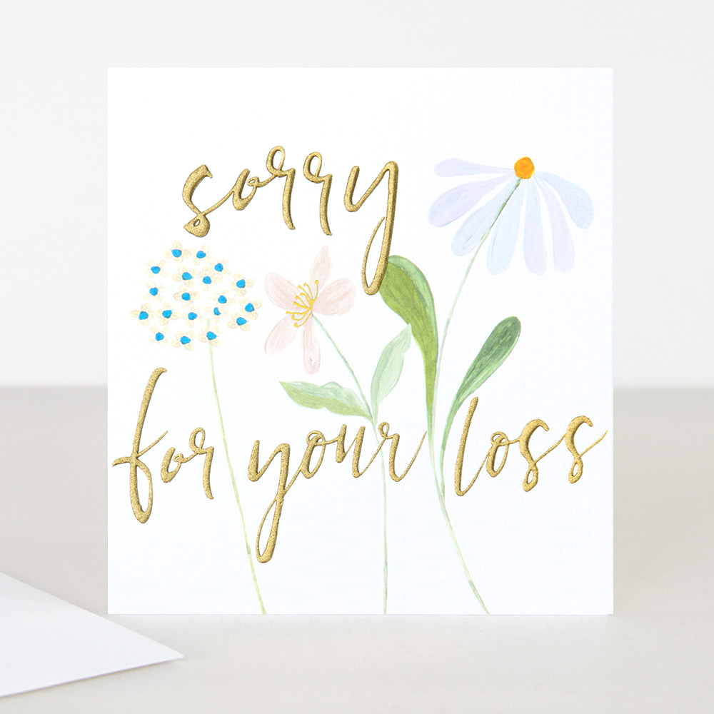 Sorry For Your Loss Sympathy Card By Caroline Gardner Vibrant Home