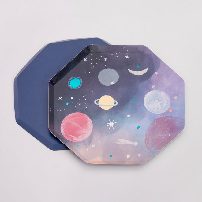 Space Theme Paper Dinner Plates By Meri Meri