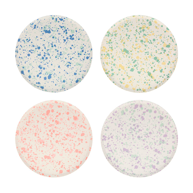 Speckled Print Paper Side Plates Set of 8 Meri Meri