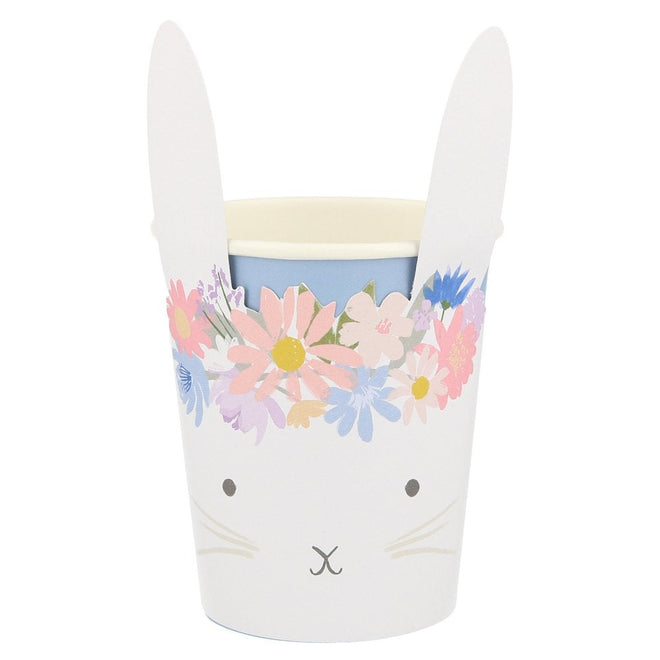 Spring Bunny Paper Cups Set of 8 By Meri Meri