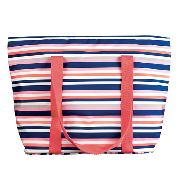 Colourful Stripe Print Tote Cool Bag By Joules