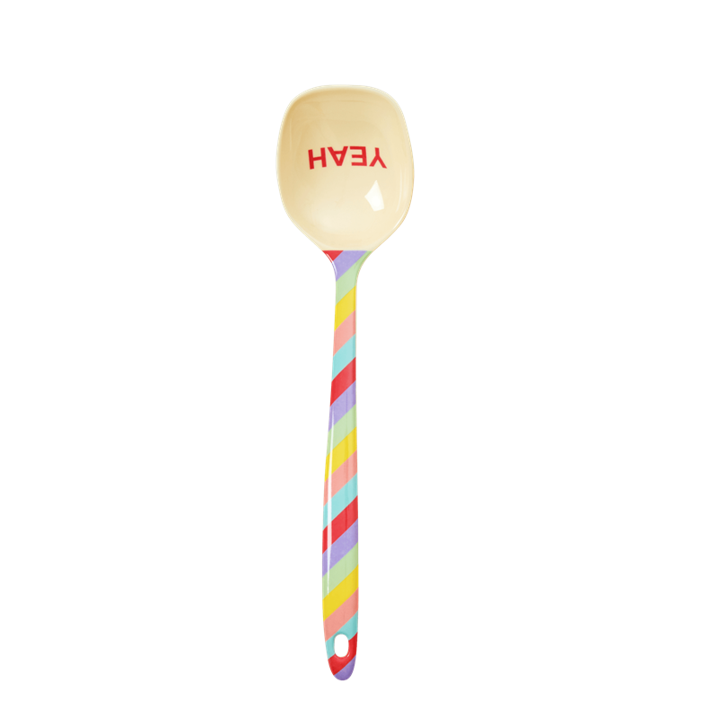 Melamine Cooking Spoons in Summer Rush Print Rice DK