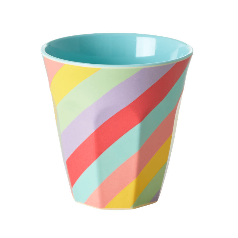 Striped Summer Rush Print Melamine Cup By Rice DK