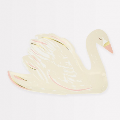 Swan Shaped Paper Plates By Meri Meri