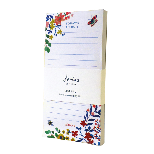Floral Print List Pad from the Joules Collection