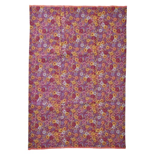 Wild Vintage Flower Print Cotton Tea Towel By Rice