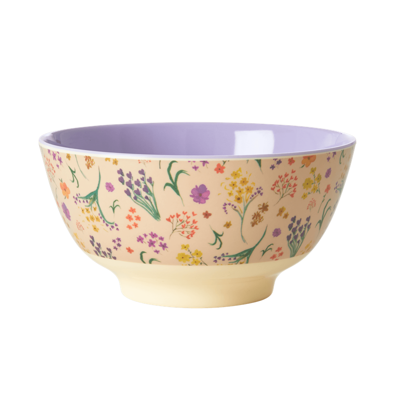 Wild Flower Print Melamine Bowl By Rice DK