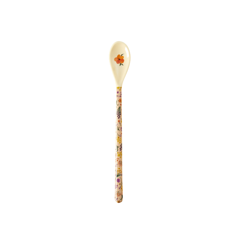 Wild Flower Print Melamine Latte Spoon Rice DK