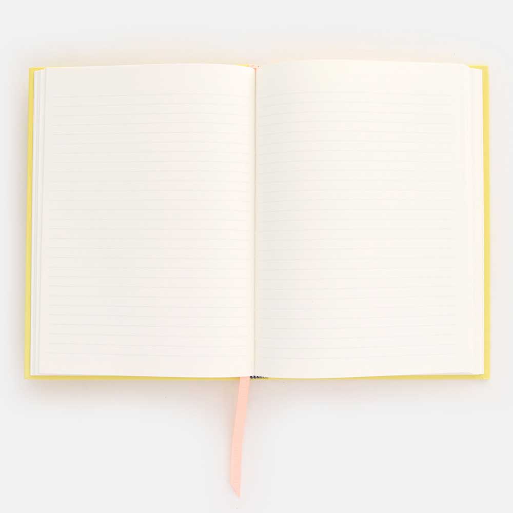Yellow Hardcover Notebook By Caroline Gardner