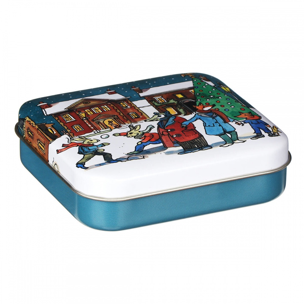 Winter Scene Pocket Tin in Teal By Emma Bridgewater