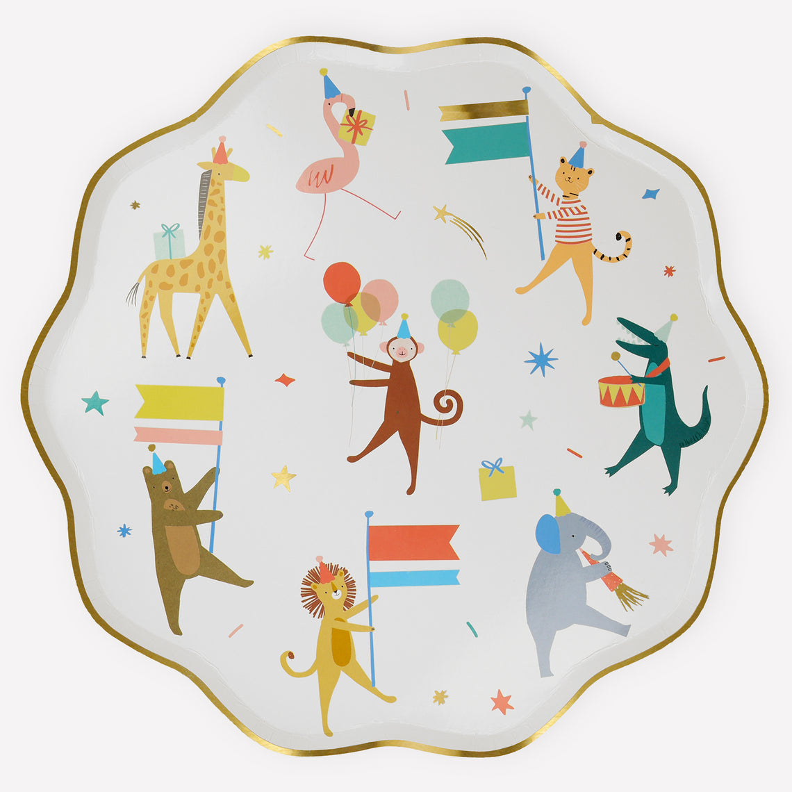 Animal Parade Paper Dinner Plates By Meri Meri Vibrant Home