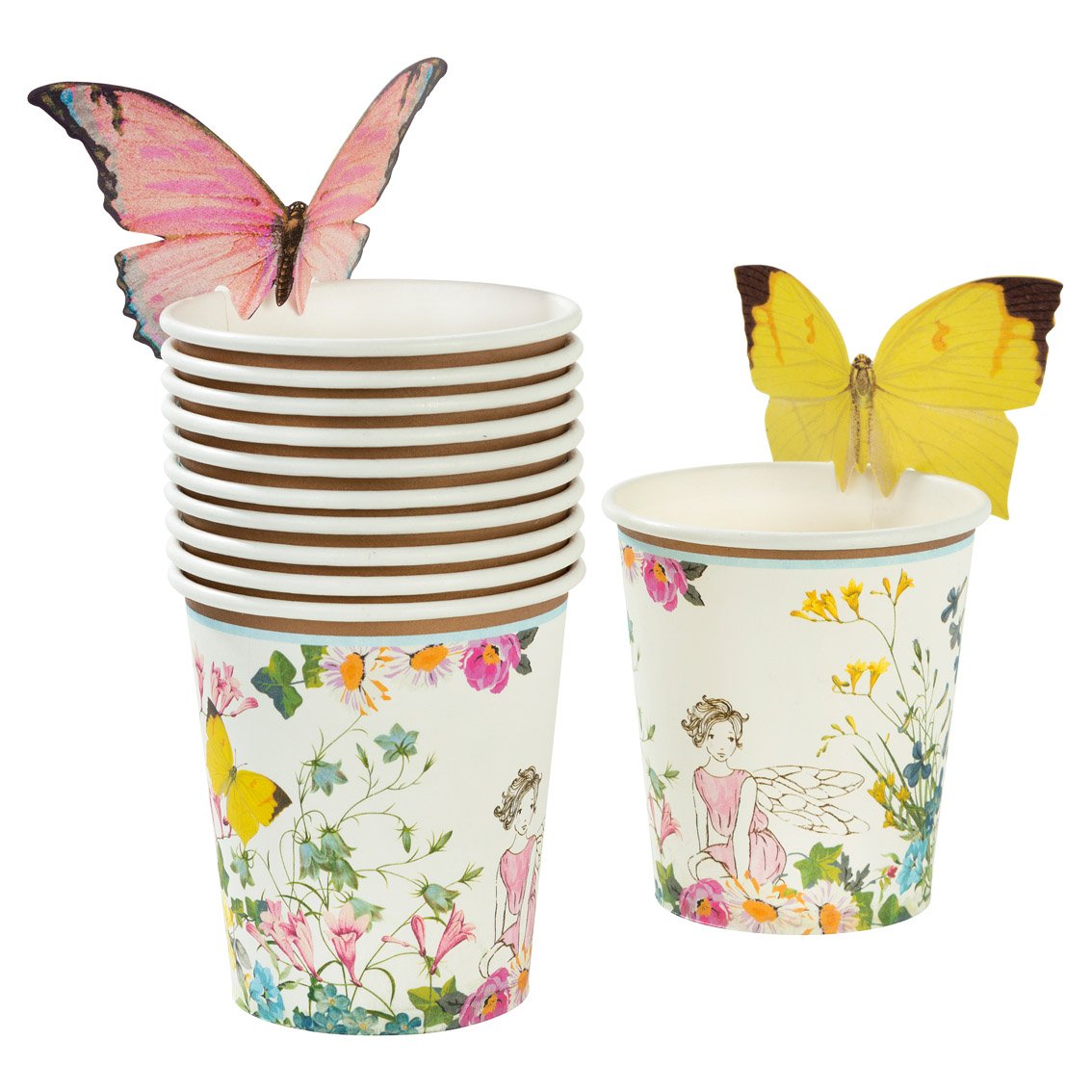 Fairy and Butterfly Small Paper Cups By Talking Tables - Vibrant Home
