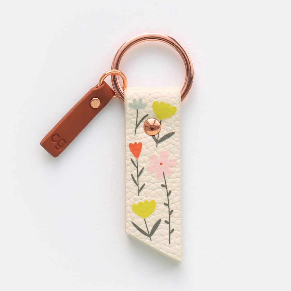 Flower Print Keyring By Caroline Gardner Vibrant Home